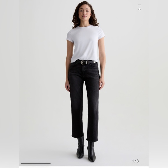 NWT adriano goldschmied jeans AG Brinley Mid-Rise Straight  size 25 - Picture 1 of 10
